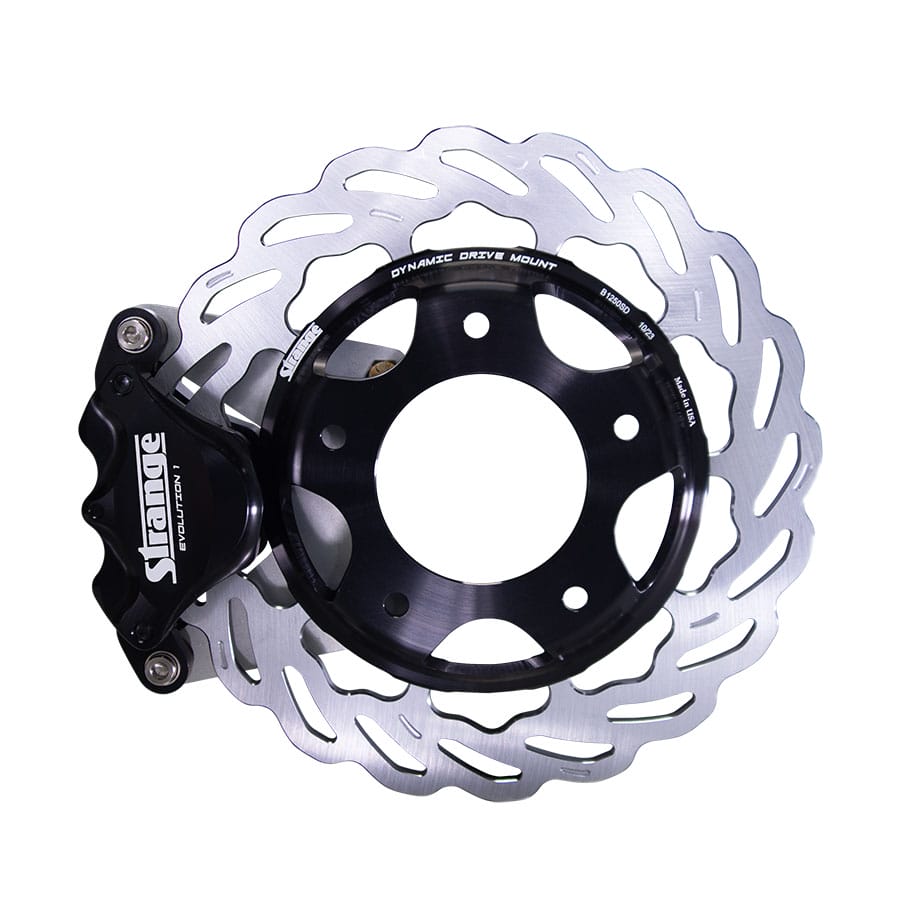 Strange Evolution 1 Dynamic Drive Mount Front Brake Kit Billet Spindles