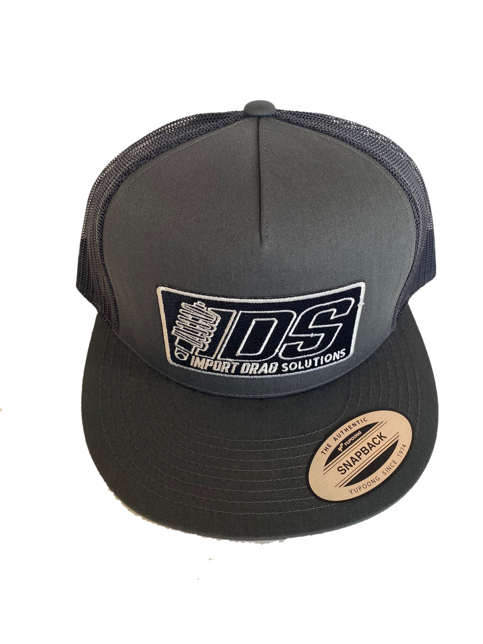 Grey / Black Flat Bill Hat