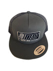 Grey / Black Flat Bill Hat