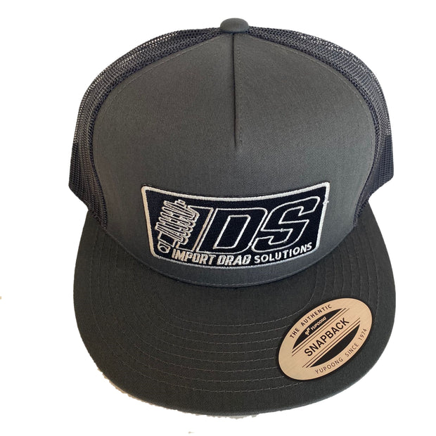 Grey / Black Flat Bill Hat