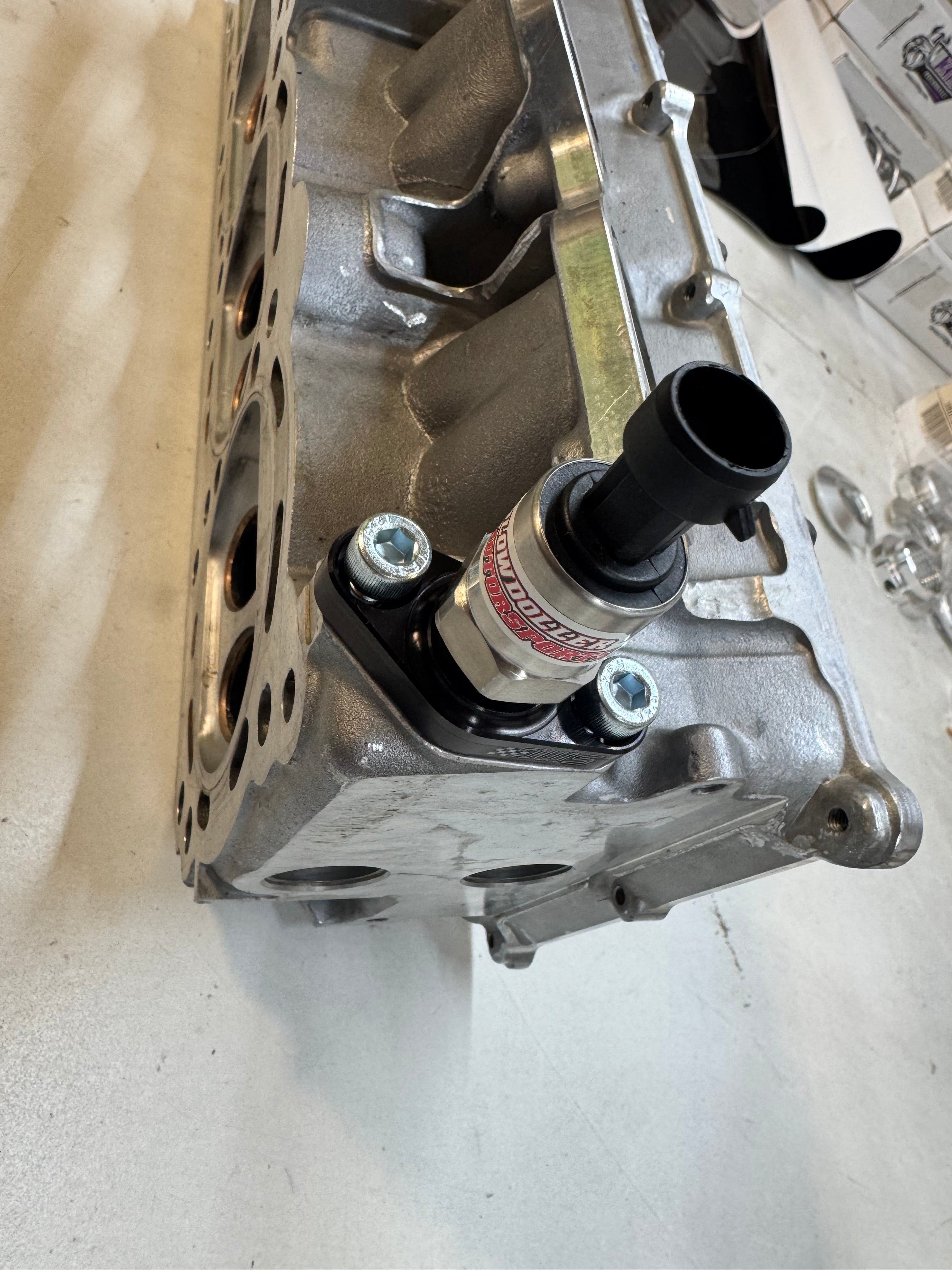 VK56 Cyl Head Coolant Block off plate for heater core port