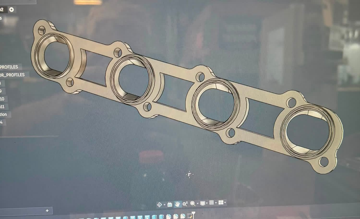 VK56 3D Billet Exhaust Header Flanges